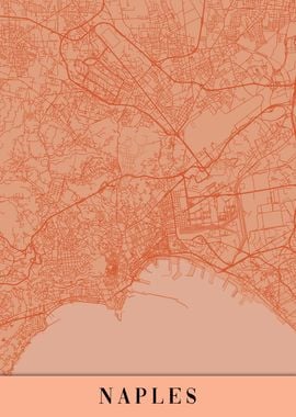 Naples Orange Map