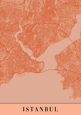 Istanbul Orange Map