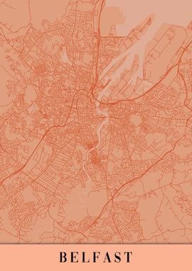 Belfast Orange Map