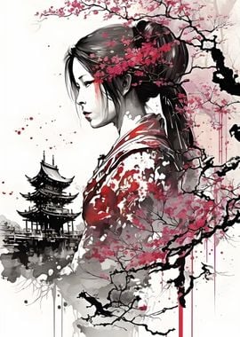 Geisha Cherry blossom 1