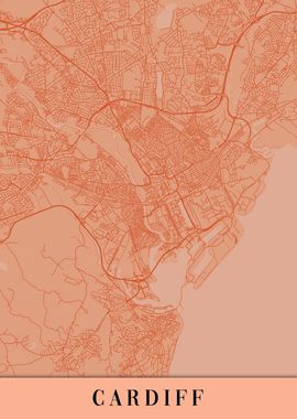 Cardiff Orange Map