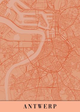 Antwerp Orange Map