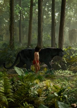 Black panter Mowgli Jungle