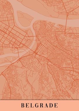 Belgrade Orange Map