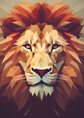 Lion Low Poly