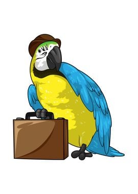 Parrot Businessman 