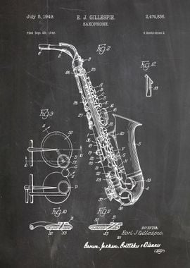 Saxophone patent 1949