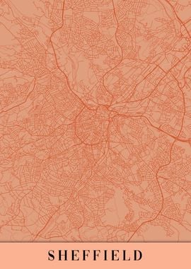 Sheffield Orange Map