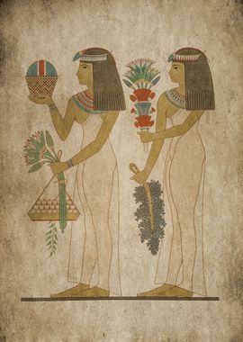 Egypt Offering of flowers