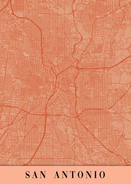 San Antonio Orange Map