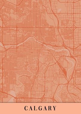 Calgary Orange Map