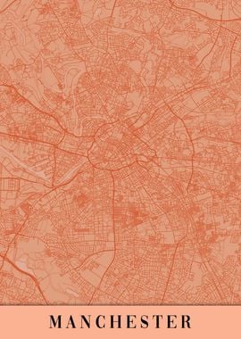 Manchester Orange Map