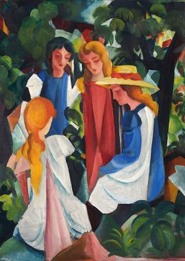 Four Girls August Macke