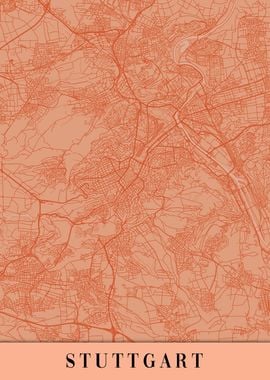 Stuttgart Orange Map