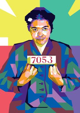 Rosa Parks Pop Art