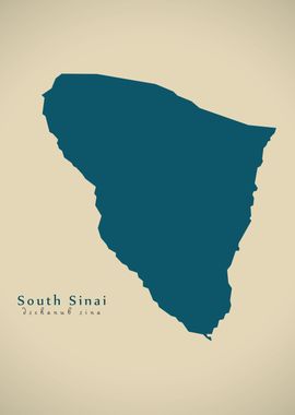 South Sinai map