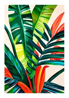 Tropical Plants Painting