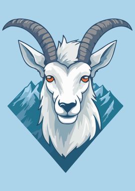 Goat Head Logo mascot 