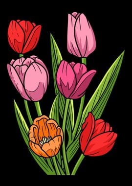 Tulip Gardening Bouquet