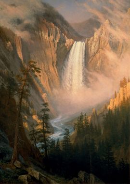 Yellowstone Falls Painting