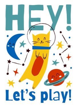 Funny Space Cat