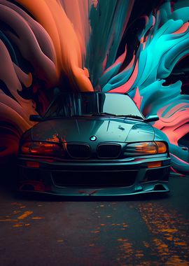 BMW E36 Car poster