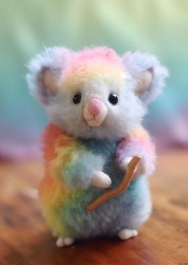 Baby Colorful Koala Bear' Poster, picture, metal print, paint by