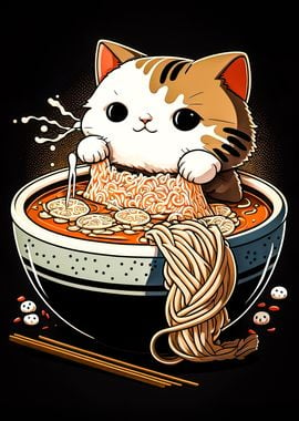 cat ramen japan