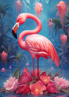 Flamingo Colorful