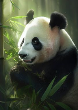 Panda Bear Portait