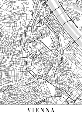 Vienna White Map