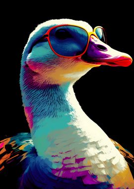 Goose With Sunglasses