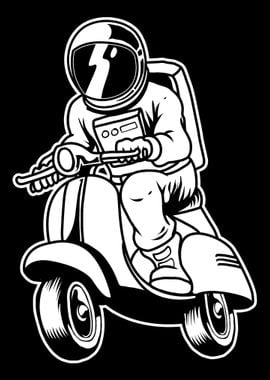 Scooter Bike Astronaut