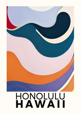 Honolulu Hawaii Poster