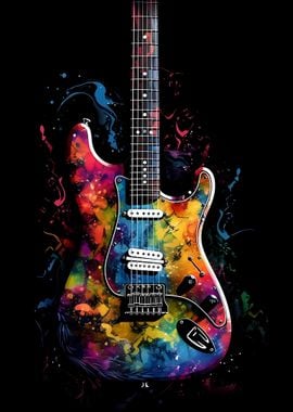 Guitar Colorful