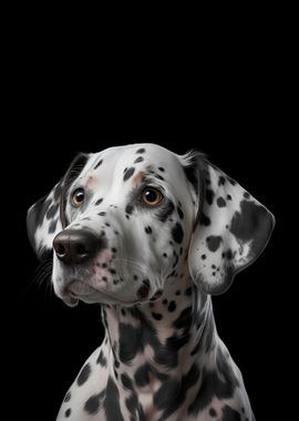 Dalmatian Dog Portrait