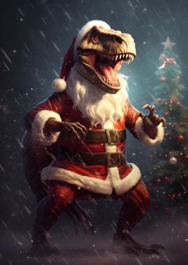 Dino Santa Claus