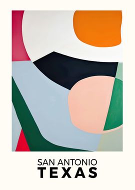 San Antonio Texas Poster