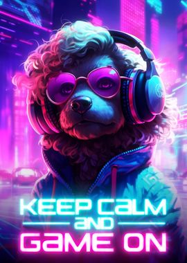 Poodle Gaming Dog