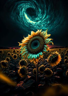 Universe sunflower