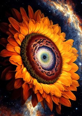 Universe sunflower