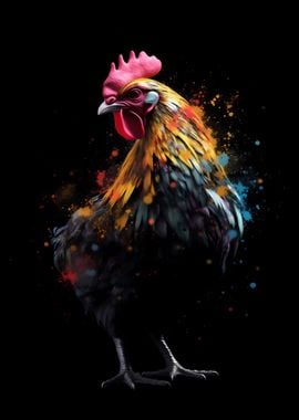 Chicken Colorful Farmer