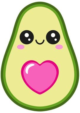 Pink Heart Avocado