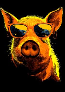 Pig With Sunglasses