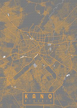 Kano City Map Bauhaus