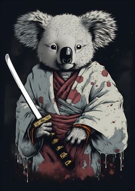 Koala Samurai Warrior