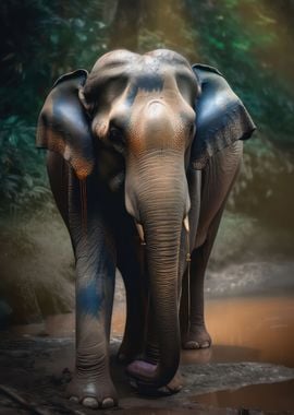 Peaceful elephant