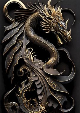 Golden Guardian Dragon