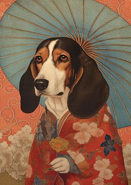 Basset Hound Geisha 