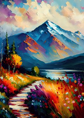 Palette Knife Mountains 5